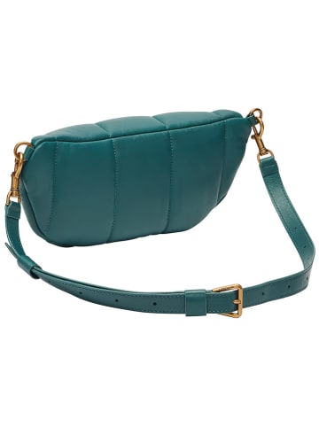 LIEBESKIND BERLIN Leder-Brustbeutel "Tavia" in Petrol - (B)32 x (H)14 x (T)9 cm