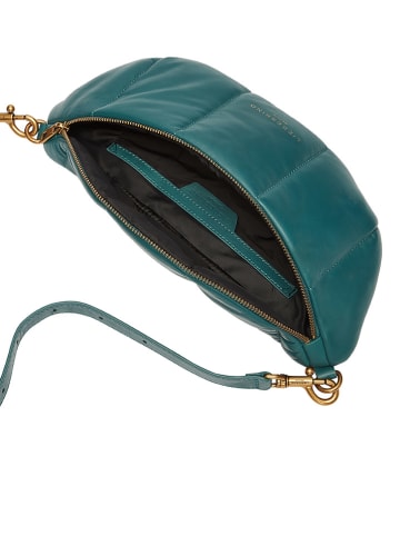 LIEBESKIND BERLIN Leder-Brustbeutel "Tavia" in Petrol - (B)32 x (H)14 x (T)9 cm
