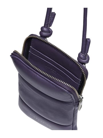 LIEBESKIND BERLIN Leder-Handytasche in Lila - (B)11 x (H)18 x (T)1,5 cm