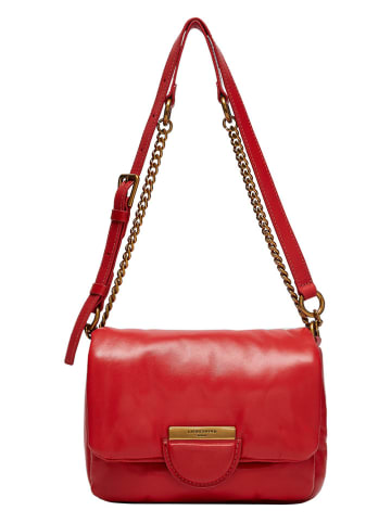 LIEBESKIND BERLIN Leder-Umhängetasche in Rot - (B)21 x (H)14 x (T)6 cm
