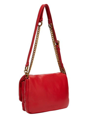LIEBESKIND BERLIN Leren schoudertas rood - (B)21 x (H)14 x (D)6 cm