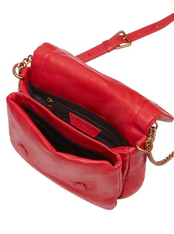 LIEBESKIND BERLIN Leren schoudertas rood - (B)21 x (H)14 x (D)6 cm
