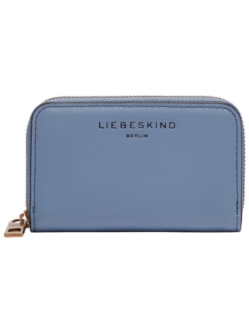 LIEBESKIND BERLIN Leder-Geldbörse "Jo" in Hellblau - (B)11,5 x (H)8 x (T)2 cm