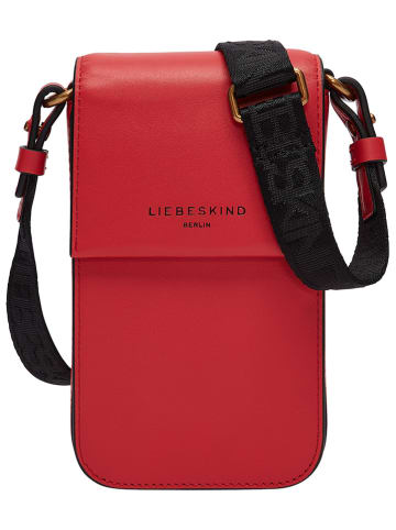 LIEBESKIND BERLIN Leder-Handytasche in Rot - (B)10,5 x (H)18 x (T)2,5 cm