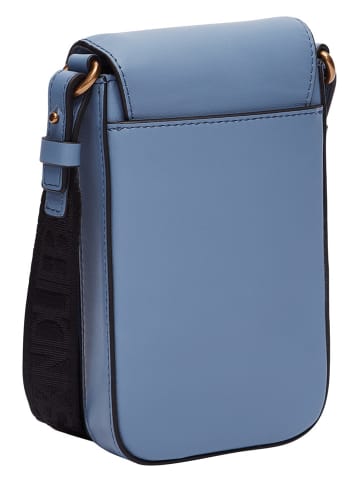 LIEBESKIND BERLIN Leder-Handytasche in Hellblau - (B)10,5 x (H)18 x (T)2,5 cm