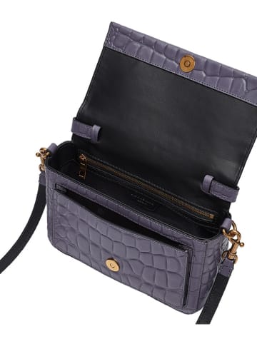 LIEBESKIND BERLIN Leren schoudertas paars - (B)22 x (H)14 x (D)7,4 cm