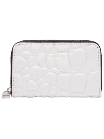 LIEBESKIND BERLIN Leder-Geldbörse "Jo" in Weiß - (B)11,5 x (H)8 x (T)2 cm