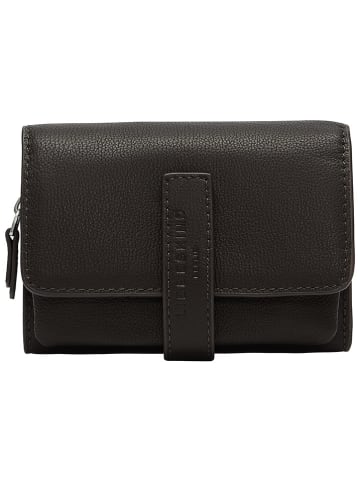 LIEBESKIND BERLIN Leren portemonnee "Kate" donkerbruin - (B)13 x (H)10 x (D)2 cm