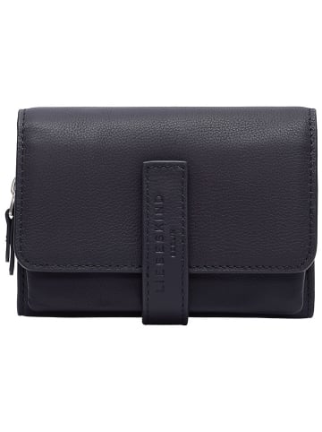 LIEBESKIND BERLIN Leren portemonnee "Kate" donkerblauw - (B)13 x (H)10 x (D)2 cm