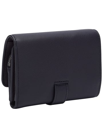 LIEBESKIND BERLIN Leren portemonnee "Kate" donkerblauw - (B)13 x (H)10 x (D)2 cm