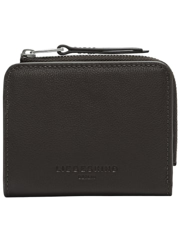 LIEBESKIND BERLIN Leder-Geldbörse "Toni" in Dunkelbraun - (B)11 x (H)9,5 x (T)2 cm