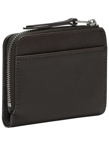 LIEBESKIND BERLIN Leren portemonnee "Toni" donkerbruin - (B)11 x (H)9,5 x (D)2,5 cm
