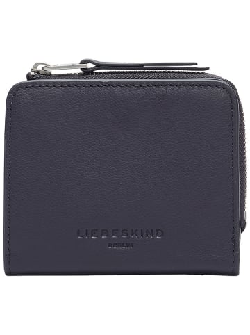 LIEBESKIND BERLIN Leder-Geldbörse "Toni" in Dunkelblau - (B)11 x (H)9,5 x (T)2 cm