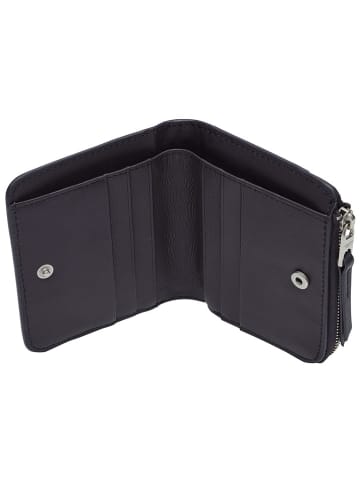 LIEBESKIND BERLIN Leder-Geldbörse "Toni" in Dunkelblau - (B)11 x (H)9,5 x (T)2 cm