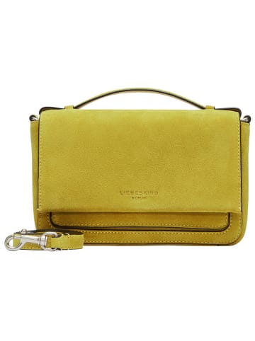 LIEBESKIND BERLIN Leren schoudertas geel - (B)22 x (H)14 x (D)7,5 cm