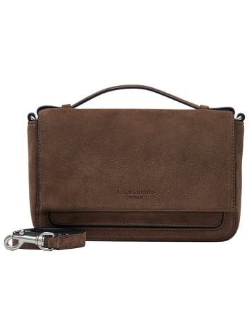 LIEBESKIND BERLIN Leder-Umhängetasche in Braun - (B)22 x (H)14 x (T)7,5 cm