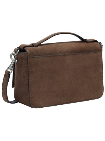 LIEBESKIND BERLIN Leder-Umhängetasche in Braun - (B)22 x (H)14 x (T)7,5 cm
