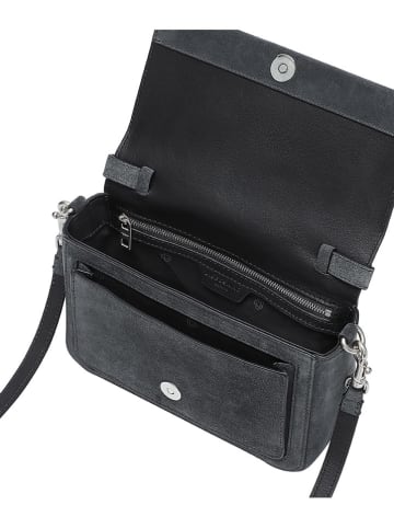 LIEBESKIND BERLIN Leder-Umhängetasche in Grau - (B)22 x (H)14 x (T)7,5 cm