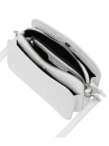LIEBESKIND BERLIN Leren schoudertas "Luka" wit - (B)20,5 x (H)14,5 x (D)7 cm