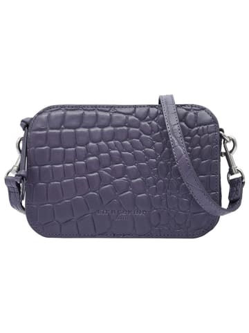 LIEBESKIND BERLIN Leren schoudertas "Luka" paars - (B)20,5 x (H)14,5 x (D)7 cm