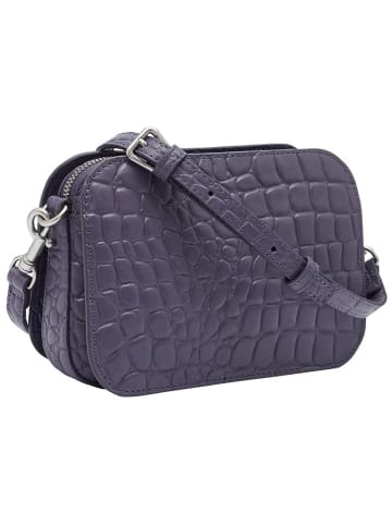 LIEBESKIND BERLIN Leder-Umhängetasche "Luka" in Lila - (B)20,5 x (H)14,5 x (T)7 cm