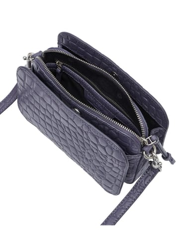LIEBESKIND BERLIN Leren schoudertas "Luka" paars - (B)20,5 x (H)14,5 x (D)7 cm