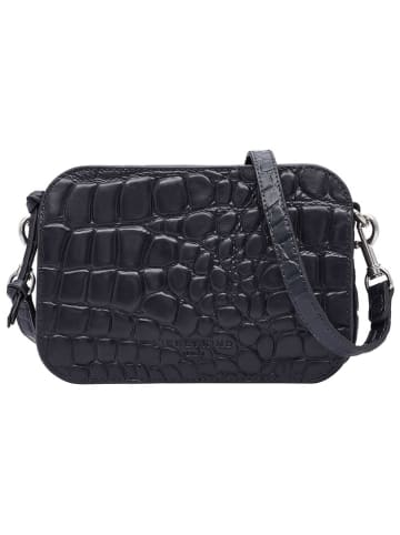 LIEBESKIND BERLIN Leder-Umhängetasche "Luka" in Dunkelblau - (B)20,5 x (H)14,5 x (T)7 cm