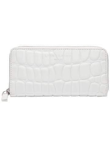 LIEBESKIND BERLIN Leder-Geldbörse "Gigi" in Weiß - (B)19 x (H)9,5 x (T)2 cm
