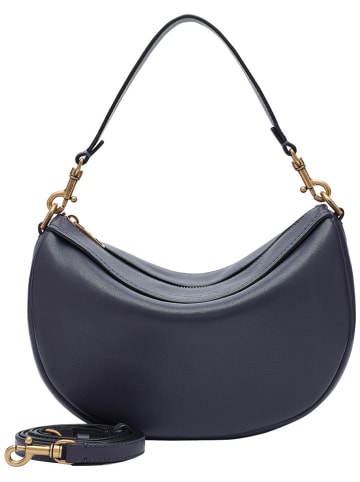 LIEBESKIND BERLIN Leren handtas donkerblauw - (B)28 x (H)18 x (D)9 cm