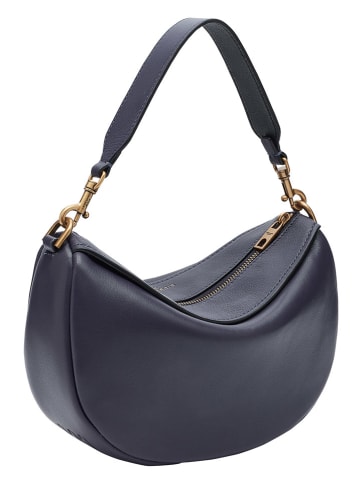 LIEBESKIND BERLIN Leren handtas donkerblauw - (B)28 x (H)18 x (D)9 cm