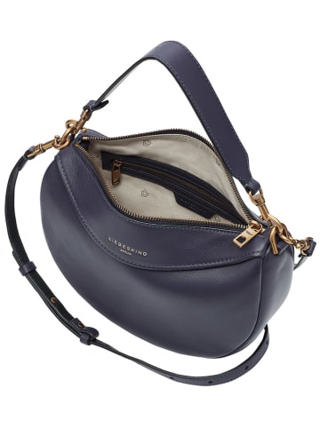 LIEBESKIND BERLIN Leder-Henkeltasche in Dunkelblau - (B)28 x (H)18 x (T)9 cm