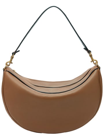 LIEBESKIND BERLIN Leder-Schultertasche in Hellbraun - (B)37,5 x (H)24,5 x (T)13 cm