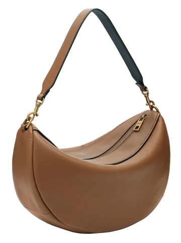 LIEBESKIND BERLIN Leder-Schultertasche in Hellbraun - (B)37,5 x (H)24,5 x (T)13 cm