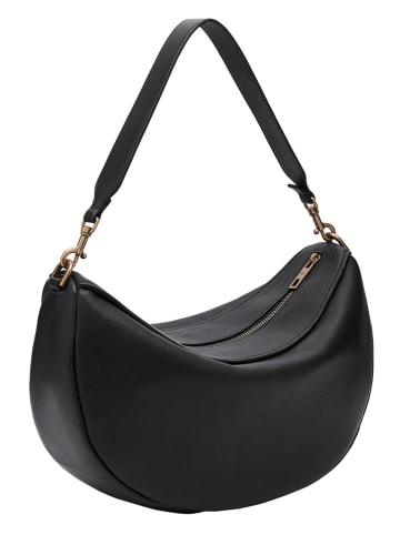 LIEBESKIND BERLIN Leren schoudertas zwart - (B)37,5 x (H)24,5 x (D)13 cm