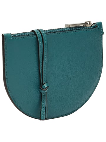 LIEBESKIND BERLIN Leren schoudertas petrol - (B)14 x (H)10 x (D)1 cm