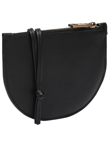 LIEBESKIND BERLIN Leder-Umhängetasche in Schwarz - (B)14 x (H)10 x (T)1 cm