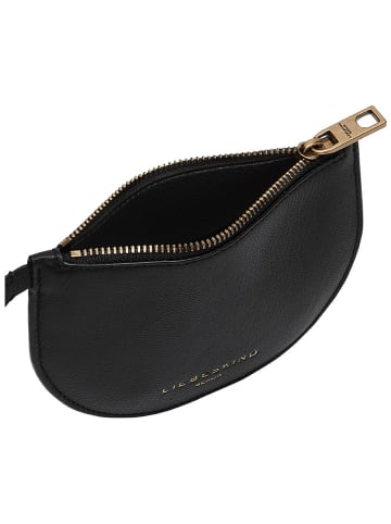 LIEBESKIND BERLIN Leder-Umhängetasche in Schwarz - (B)14 x (H)10 x (T)1 cm