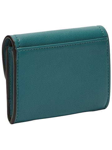 LIEBESKIND BERLIN Leren portemonnee "Louisa" petrol - (B)11 x (H)8 x (D)2,5 cm