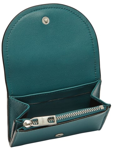 LIEBESKIND BERLIN Leren portemonnee "Louisa" petrol - (B)11 x (H)8 x (D)2,5 cm
