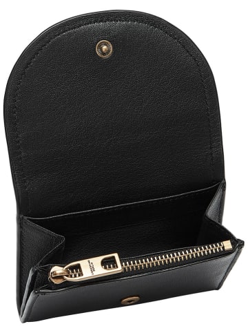 LIEBESKIND BERLIN Leder-Geldbörse "Louisa" in Schwarz - (B)11 x (H)8 x (T)2,5 cm