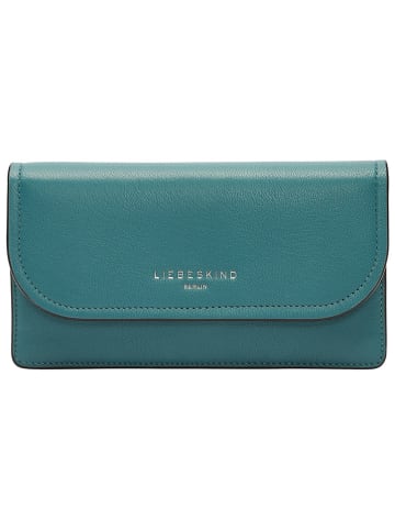 LIEBESKIND BERLIN Leder-Geldbörse "Slam" in Türkis - (B)18,5 x (H)9,5 x (T)2,5 cm