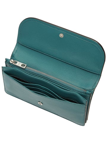 LIEBESKIND BERLIN Leder-Geldbörse "Slam" in Türkis - (B)18,5 x (H)9,5 x (T)2,5 cm