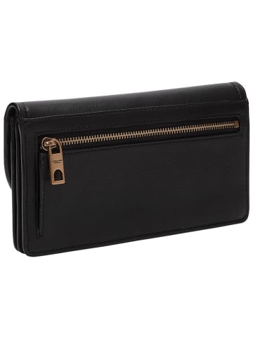 LIEBESKIND BERLIN Leder-Geldbörse "Slam" in Schwarz - (B)18,5 x (H)9,5 x (T)2,5 cm