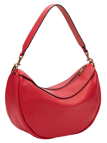 LIEBESKIND BERLIN Leren schoudertas rood - (B)37,5 x (H)24,5 x (D)13 cm