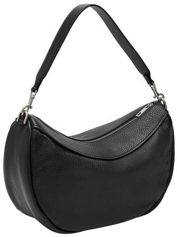 LIEBESKIND BERLIN Leder-Schultertasche in Schwarz - (B)37,5 x (H)24,5 x (T)13 cm