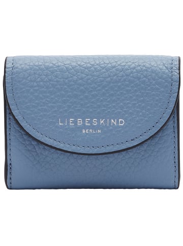LIEBESKIND BERLIN Leder-Geldbörse "Louisa" in Hellblau - (B)11 x (H)8 x (T)2,5 cm