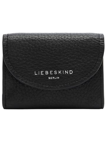 LIEBESKIND BERLIN Leren portemonnee "Louisa" zwart - (B)11 x (H)8 x (D)2,5 cm