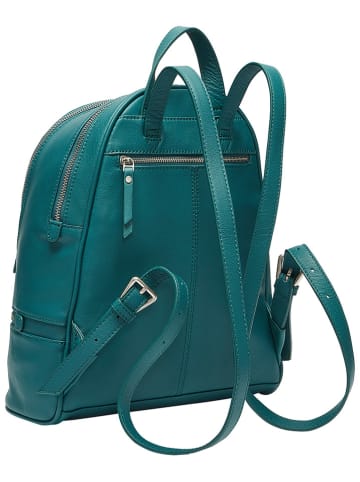 LIEBESKIND BERLIN Leder-Rucksack "Alita" in Petrol - (B)26 x (H)31,5 x (T)11 cm