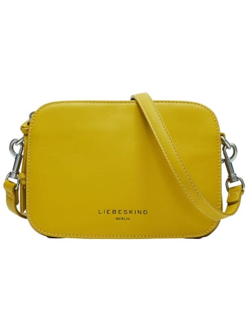 LIEBESKIND BERLIN Leder-Umhängetasche "Luka" in Gelb - (B)20,5 x (H)14,5 x (T)7 cm