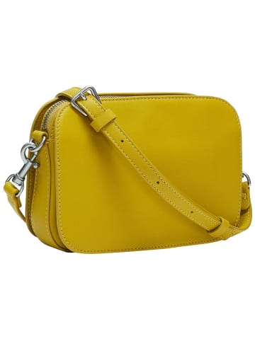 LIEBESKIND BERLIN Leder-Umhängetasche "Luka" in Gelb - (B)20,5 x (H)14,5 x (T)7 cm